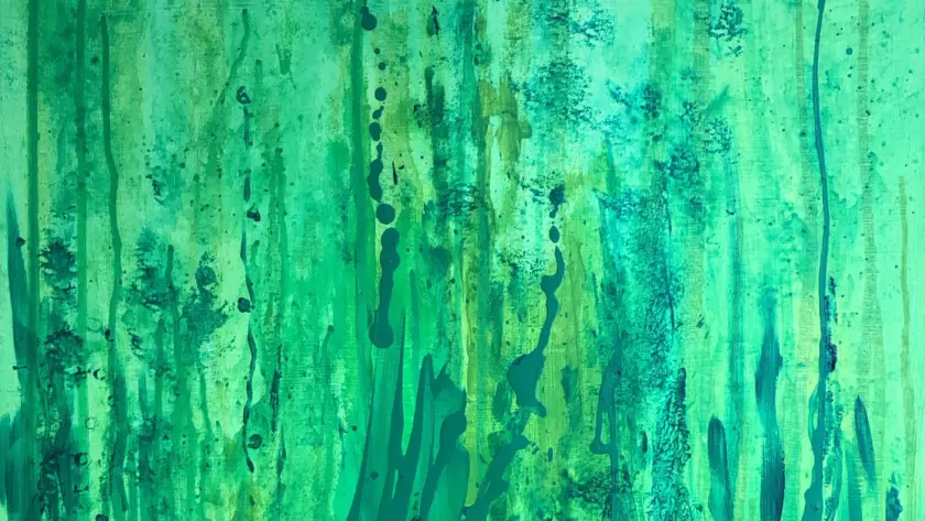 green painting